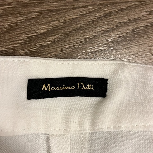 Massimo Dutti ivory wide leg trousers - Picture 5 of 6